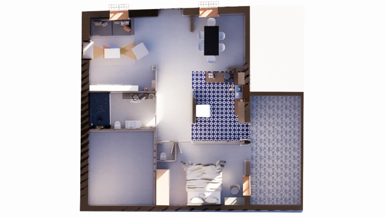 Home, Minimalist, Contemporary, Scandinavian, Bathroom, Kitchen, Room