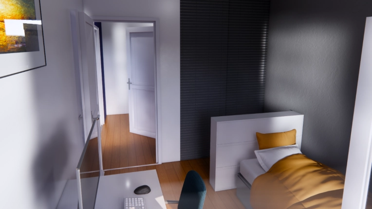 Contemporary, Flats / Apartments, Room