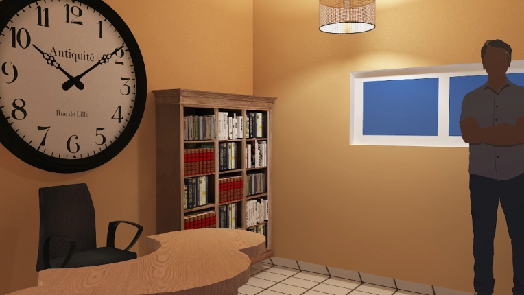 Industriel, Rustique, Chambre