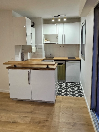 Scandinavian, Flats / Apartments, Kitchen, Chic