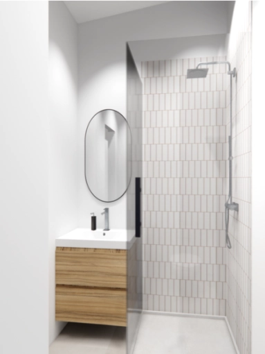 Contemporary, Flats / Apartments, Bathroom, Chic