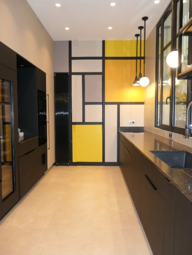 Industrial, Contemporary, Flats / Apartments, Kitchen, Chic