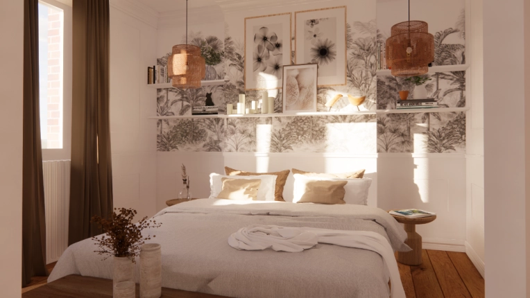 Home, Bohemian, Minimalist, Vintage, Room, Chic