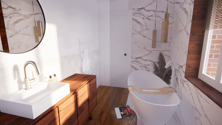 Home, Bohemian, Minimalist, Vintage, Bathroom, Chic