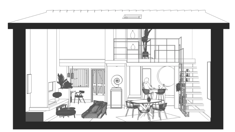 Industrial, Minimalist, Contemporary, Flats / Apartments, Kitchen, Room, Chic