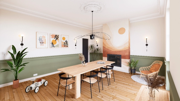 Contemporary, Scandinavian, Flats / Apartments