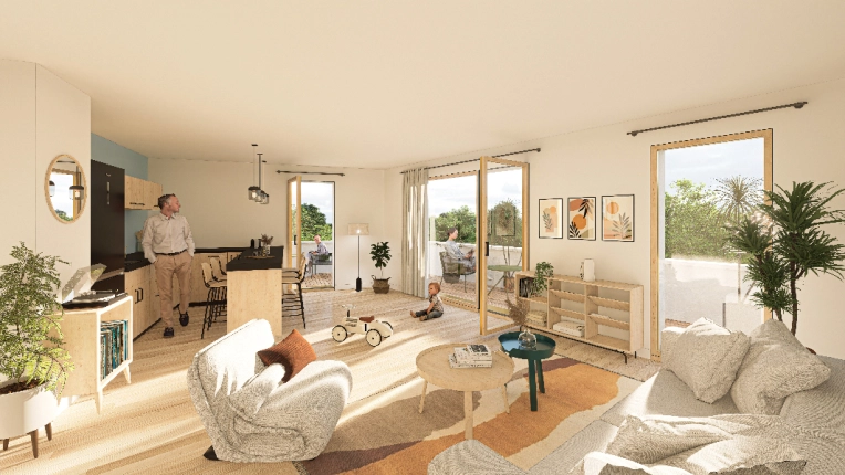 Contemporary, Scandinavian, Flats / Apartments