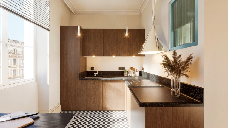 Contemporary, Kitchen, Chic