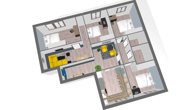 Rustic, Minimalist, Contemporary, Flats / Apartments