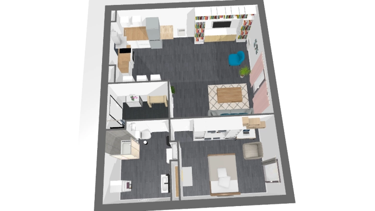 Rustic, Minimalist, Contemporary, Flats / Apartments, Bathroom, Kitchen, Room