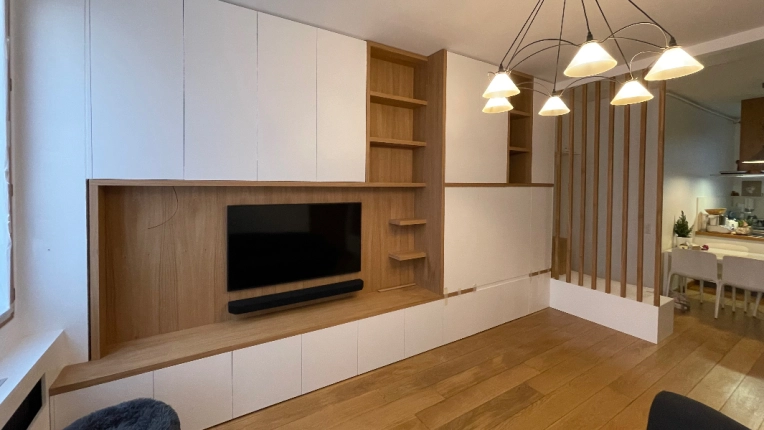 Industrial, Chic, Living room