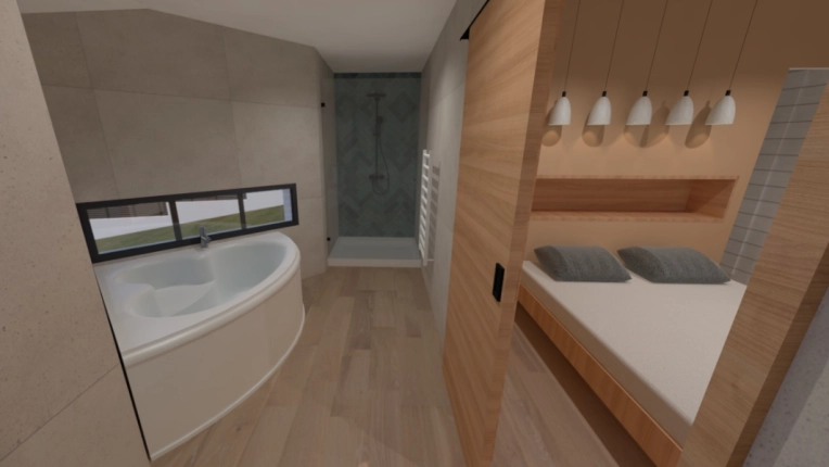 Minimalist, Contemporary, Bathroom, Room, Nature