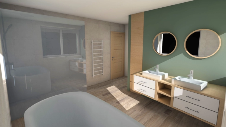 Minimalist, Contemporary, Scandinavian, Bathroom, Nature