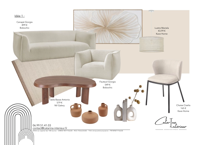 Contemporary, Living room