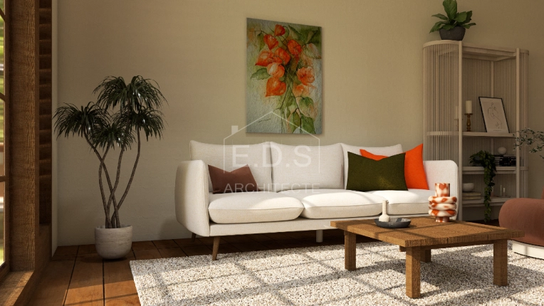 Home, Minimalist, Contemporary, Japanese, Nature, Feng Shui, Living room