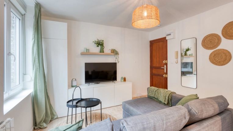 Bohemian, Minimalist, Contemporary, Nature, Living room