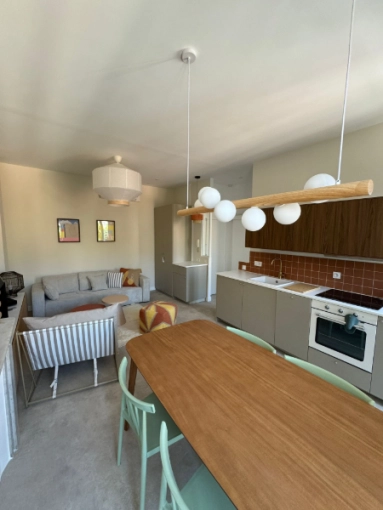 Contemporary, Flats / Apartments, Chic, Living room