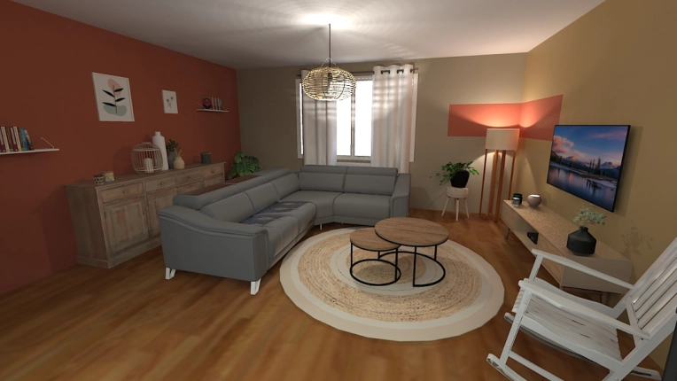 Home, Rustic, Scandinavian, Feng Shui, Living room