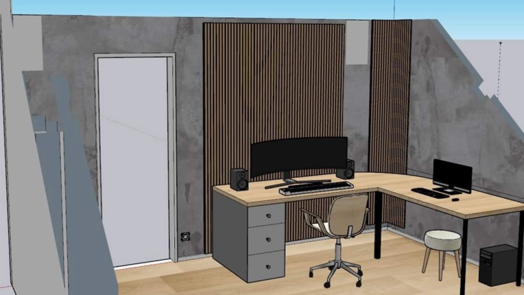 Industrial, Home, Scandinavian, Room