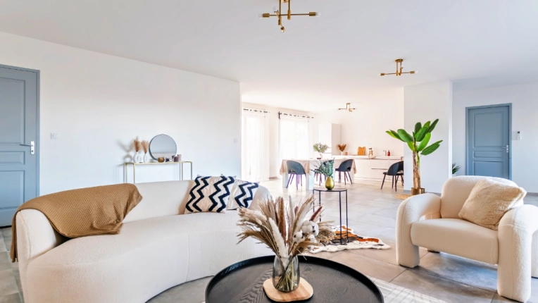 Contemporary, Living room