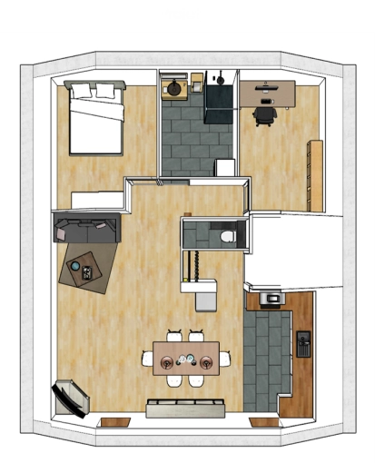Home, Contemporary, Flats / Apartments