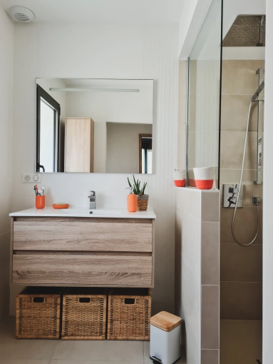 Home, Minimalist, Contemporary, Scandinavian, Bathroom, Nature