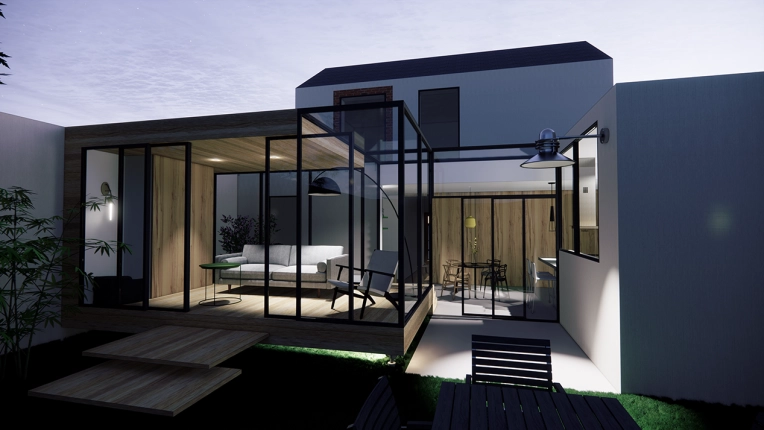 Home, Minimalist, Contemporary, Scandinavian, Outdoor/Garden, Chic, Nature, Tiny house, Living room