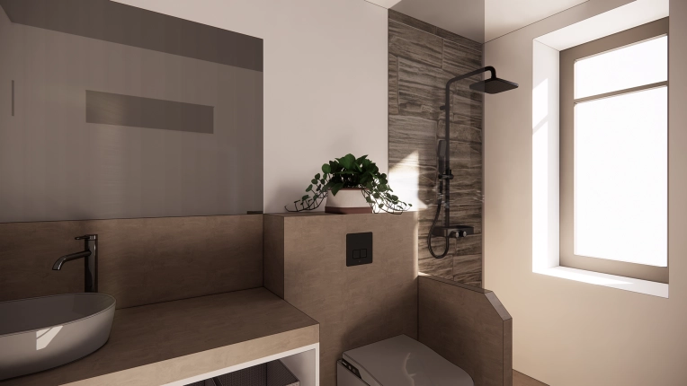 Home, Minimalist, Contemporary, Scandinavian, Bathroom, Chic, Nature