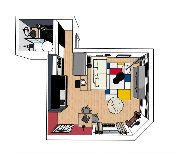 Contemporary, Flats / Apartments, Chic