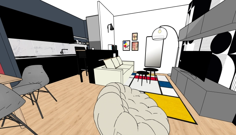 Contemporary, Flats / Apartments, Chic