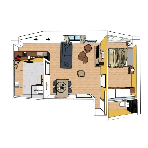 Bohemian, Contemporary, Flats / Apartments, Chic