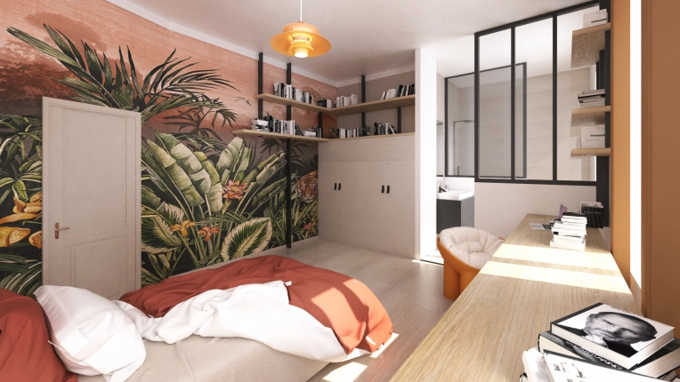 Contemporary, Room, Chic, Nature