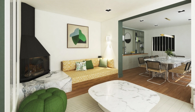 Industrial, Home, Contemporary, Chic, Living room