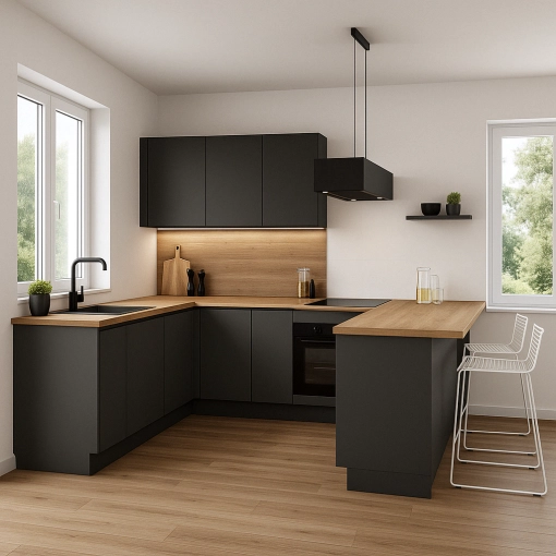 Minimalist, Flats / Apartments, Kitchen