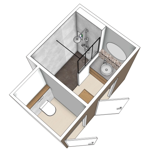 Minimalist, Contemporary, Bathroom