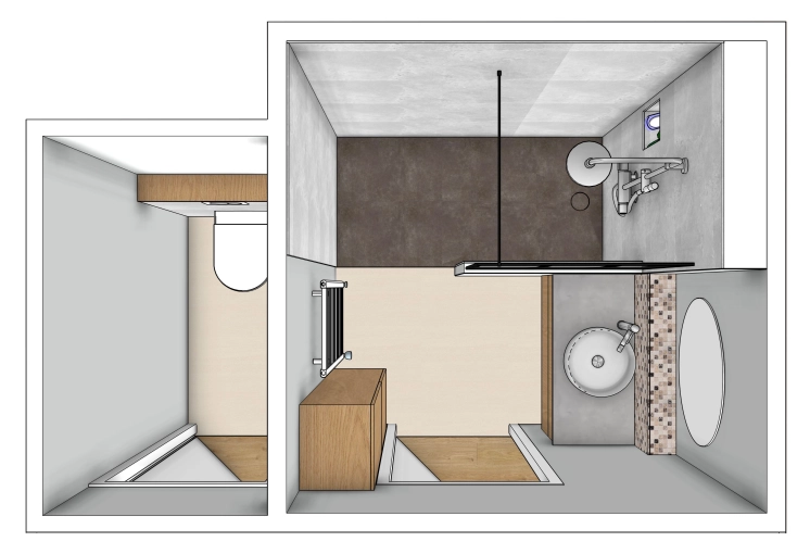 Minimalist, Contemporary, Bathroom