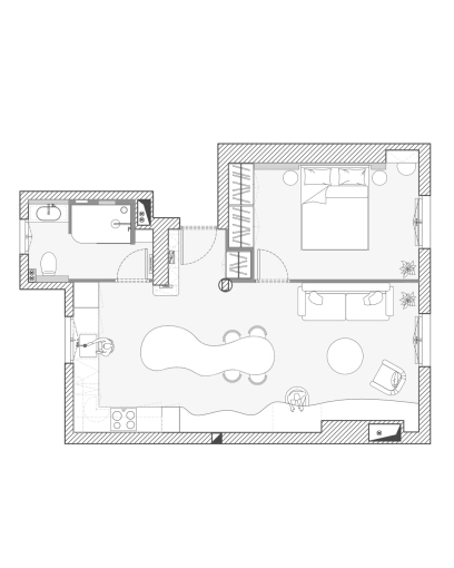 Minimalist, Contemporary, Scandinavian, Flats / Apartments, Vintage