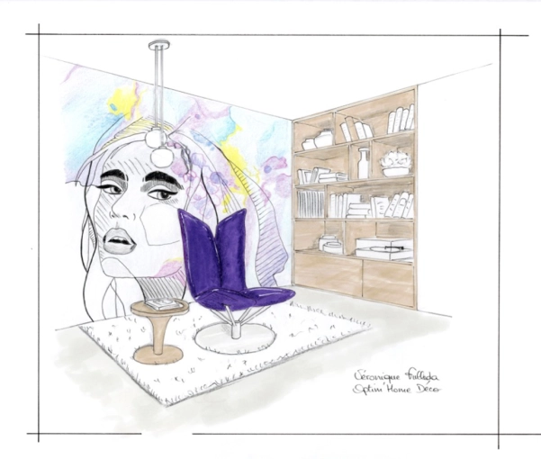 Contemporain, Appartement, Chic, Salon / séjour