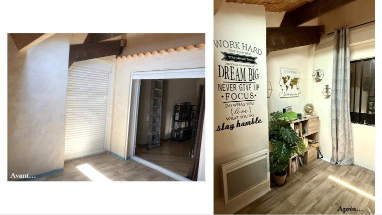 Industriel, Maison individuelle, Rustique, Chic, Nature, Bureau