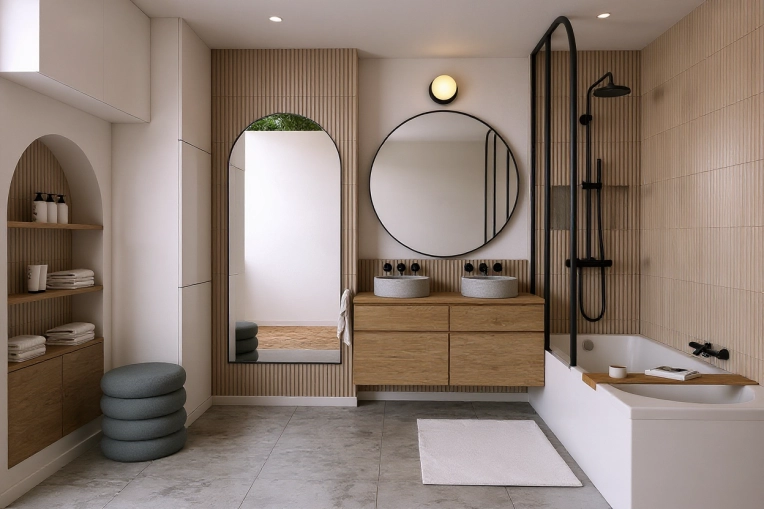 Contemporary, Bathroom, Chic