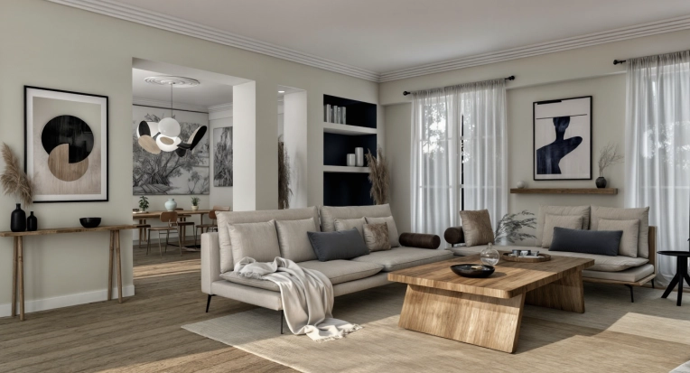 Contemporary, Living room