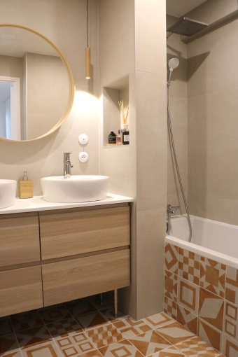 Contemporain, Appartement, Salle de bain