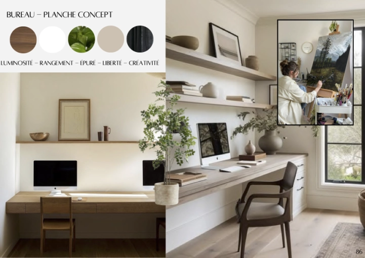 Minimaliste, Contemporain, Japonais, Appartement, Nature