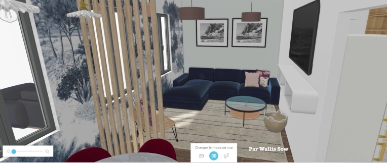 Maison individuelle, Contemporain, Chic, Nature, Salon / séjour