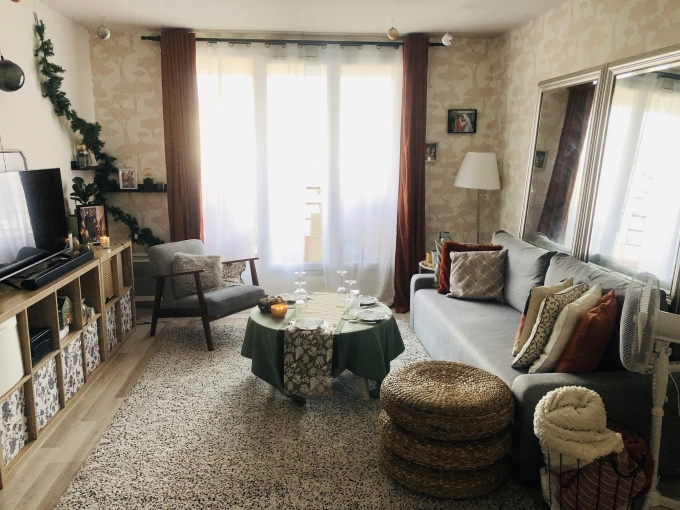 Rustique, Bohème, Appartement, Vintage, Nature, Salon / séjour