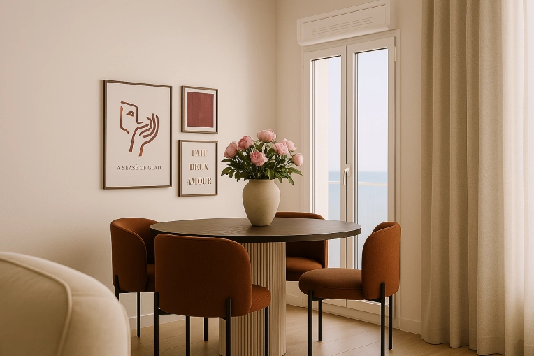 Contemporary, Flats / Apartments, Chic, Living room