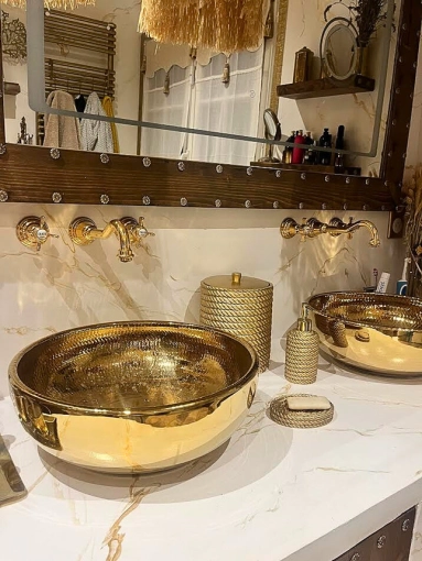 Bohemian, Bathroom, Chic