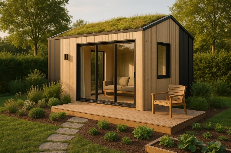 Nature, Tiny house, 3D ambiance