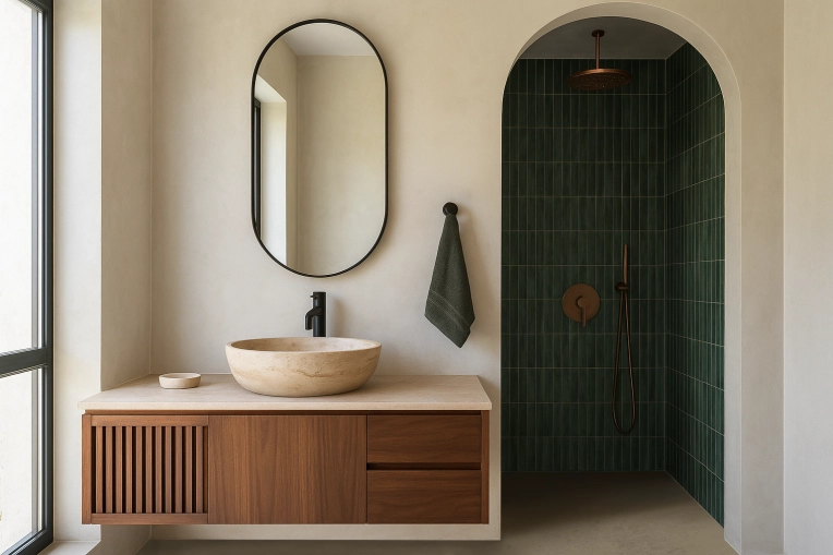 Minimalist, Contemporary, Japanese, Bathroom, Nature, Feng Shui