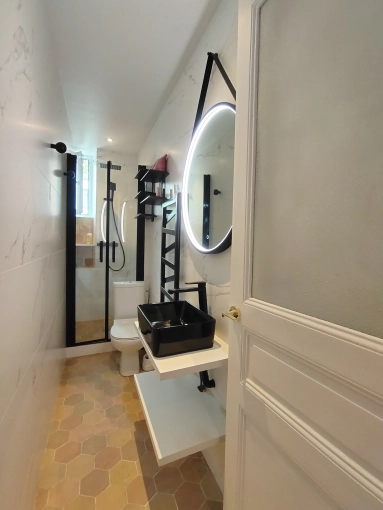 Contemporary, Bathroom, Full Project, 3D ambiance